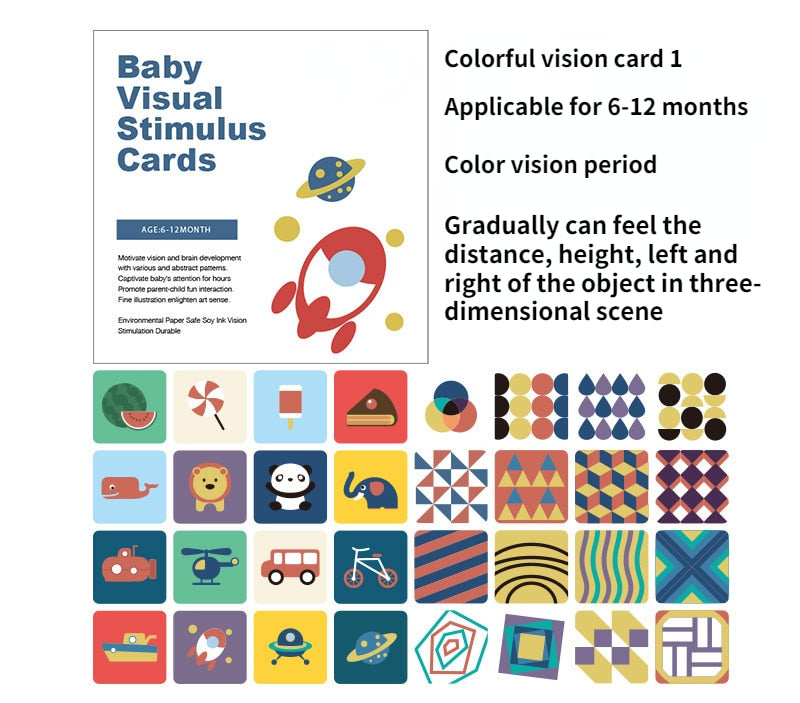 Montessori visual stimulation cards