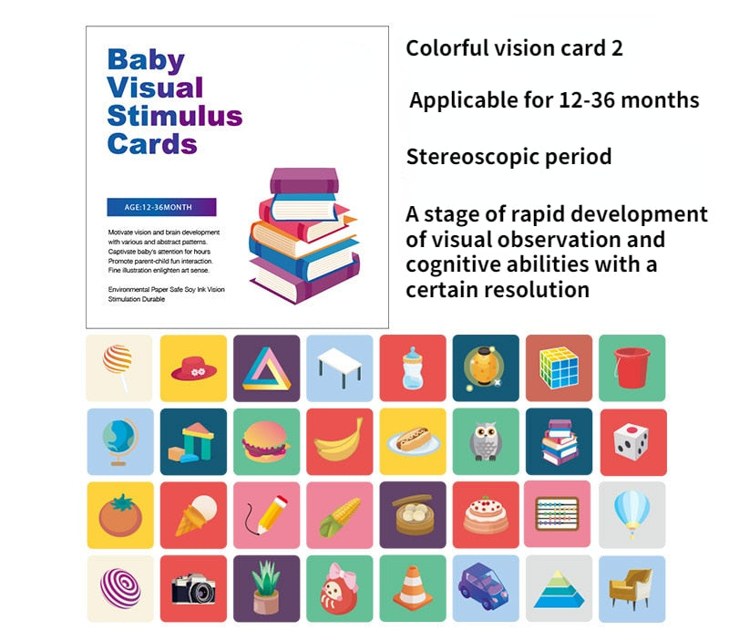 Montessori visual stimulation cards