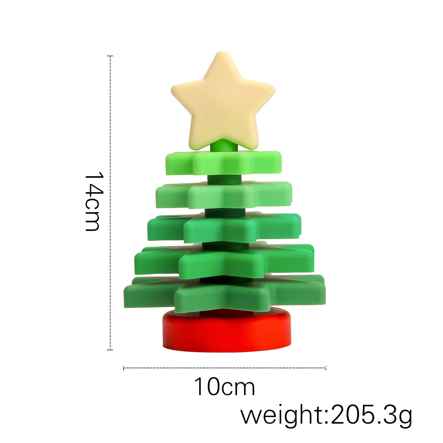 X'mas tree silicone teether