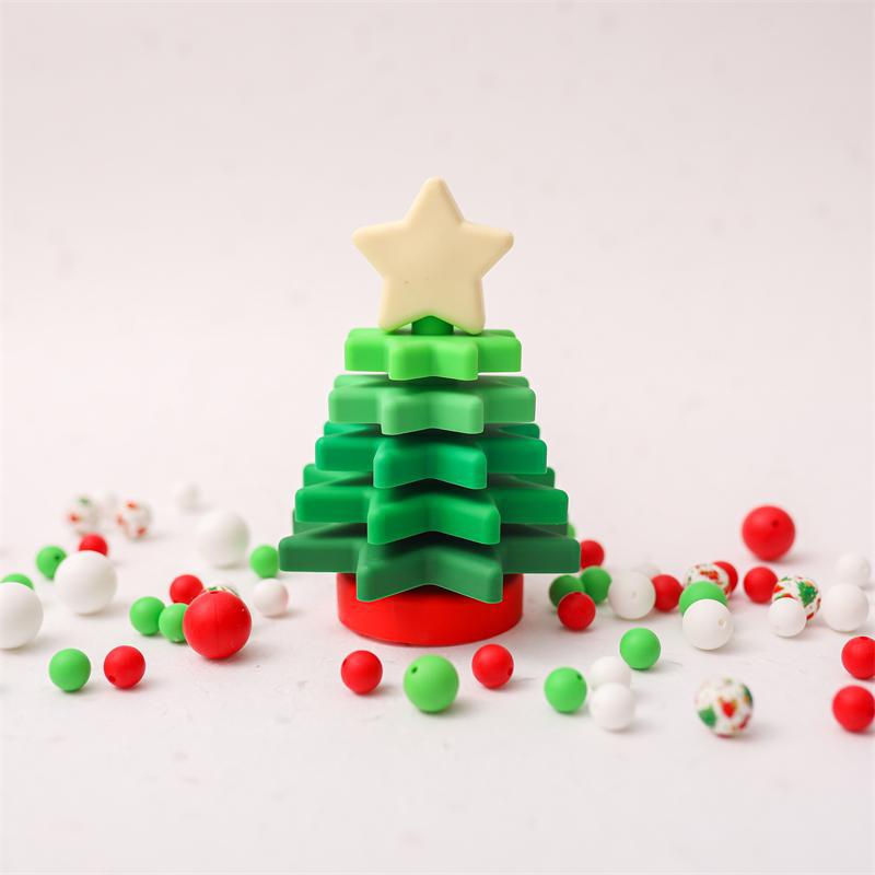 X'mas tree silicone teether